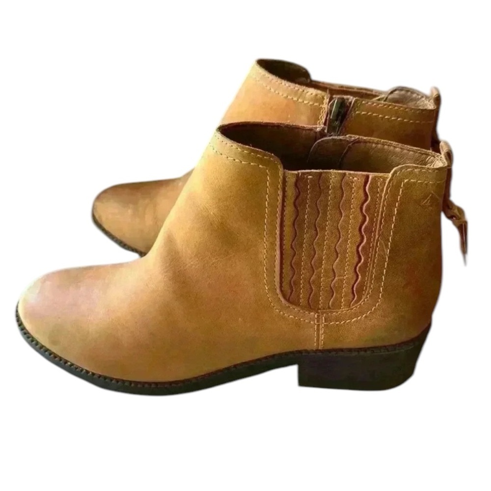 SPERRY | Camel Brown Booties leather, perfect for fall! | SIZE WOMENS 9
